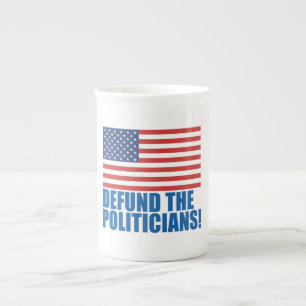 Stop het Politici Financieren Porselein Kop