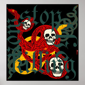 Stop het Poster Nu doden