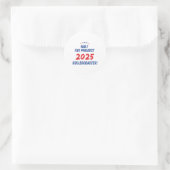 Stop het project 2025 Rollercoaster ! Trump 2025 Ronde Sticker (Tas)
