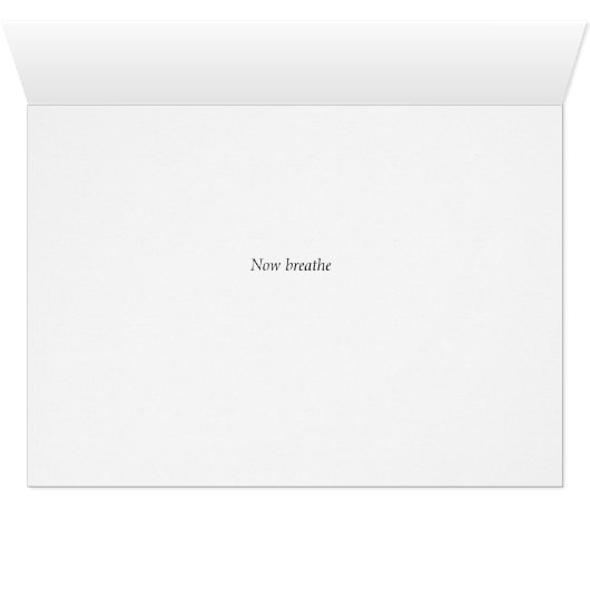 Stop het Roken Kaart met het Afbeelding van de Bea (Binenzijde Horizontaal (Onderkant))