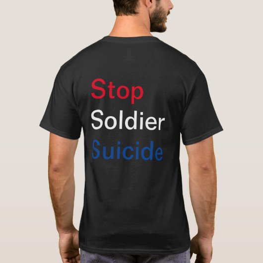 Stop het Shirt van Soldier Suicide (Achterkant)