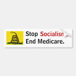 Stop het socialisme - End Medicare Bumpersticker