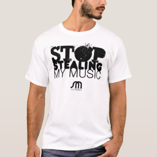 Stop het stelen van mijn muziekT-shirt T-shirt