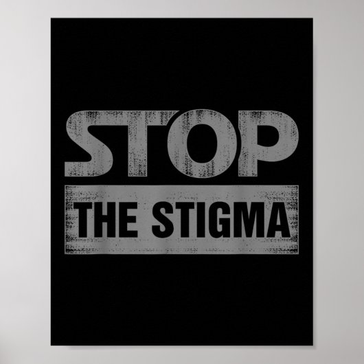 Stop het Stigma Mental Health Awareness Poster (Voorkant)