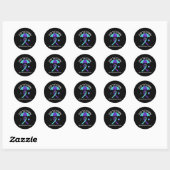 Stop het stigma om zelfmoordbewustzijn te versprei ronde sticker (Vel)