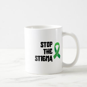 Stop het stigma Shirt Mental Health Awareness Ribb Koffiemok