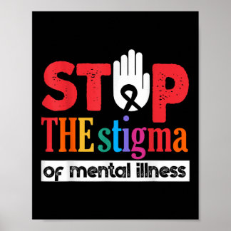 Stop het stigma van psychische aandoeningen poster