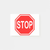 Stop het symbool Stop het pictogram Rood stopteken Post-it® Notes (Voorkant)