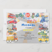 Stop het verkeer dicht bij de verjaardag van de au kaart (Voorkant)