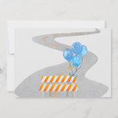 Stop het verkeer dicht bij de verjaardag van de au kaart (Achterkant)