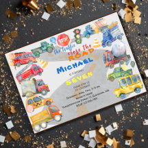 Stop het verkeer dicht bij de verjaardag van de au