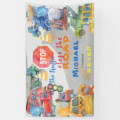 Stop het verkeer dicht bij de verjaardag van de au spandoek (Verticaal)