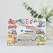 Stop het verkeer dicht de groet van de wegverjaard kaart (Staand voorkant)