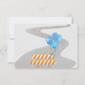 Stop het verkeer dicht de groet van de wegverjaard kaart (Achterkant)