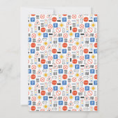 Stop het verkeer kleurrijk vervoer 1e verjaardag kaart (Achterkant)