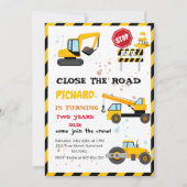 Stop het verkeer, sluit het weg baby shower kaart (Voorkant)