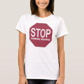Stop het Vinden van het Teken van Haaien T-shirt (Voorkant)