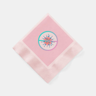 Stop het virus - Roze Servet