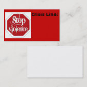 Stop het Visitekaartje Geweld (Voorkant / Achterkant)