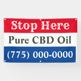 Stop hier CBD Sales 5' Spandoek