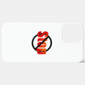 Stop Hoesje-Mate iPhone Case (Achterkant (horizontaal))