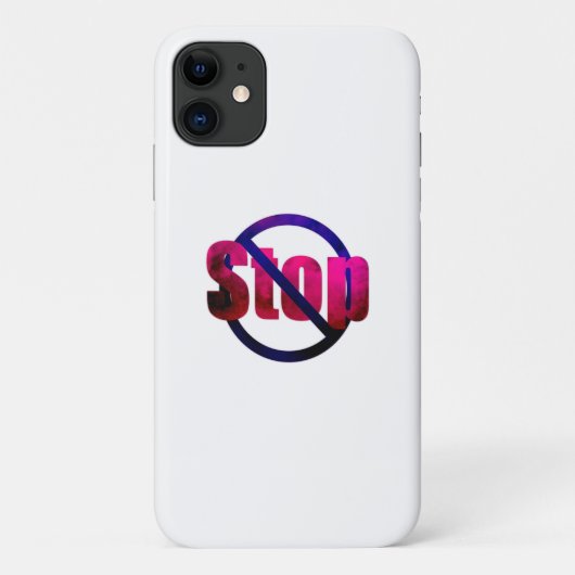 Stop Hoesje-Mate iPhone Case (Achterkant)