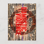 Stop huiselijk geweld briefkaart (Voorkant)