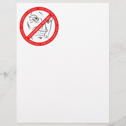 Stop huiselijk geweld flyer (Voorkant)