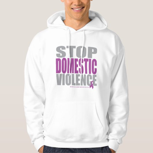 Stop huiselijk geweld hoodie (Voorkant)