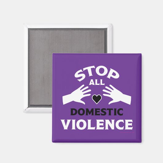 Stop huiselijk geweld magneet (Voorkant / Achterkant)