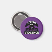 Stop huiselijk geweld magneet (Voorkant / Achterkant)