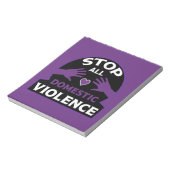 Stop huiselijk geweld notitieblok (Linkerzijde)