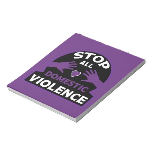 Stop huiselijk geweld notitieblok (Linkerzijde)