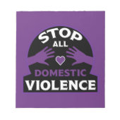 Stop huiselijk geweld notitieblok (Voorkant)
