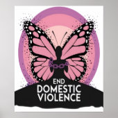 Stop huiselijk geweld poster (Voorkant)