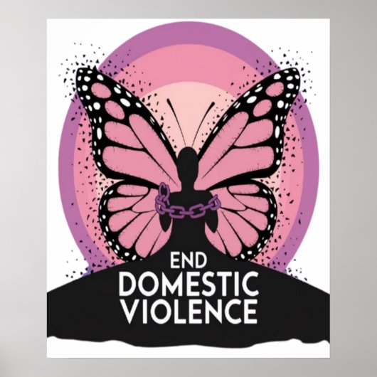 Stop huiselijk geweld poster (Voorkant)