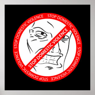 Stop huiselijk geweld poster