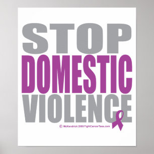 Stop huiselijk geweld poster