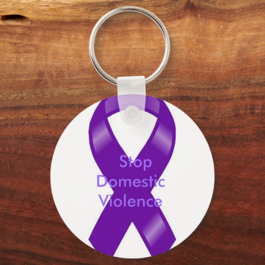 Stop huiselijk geweld sleutelhanger (Voorkant)