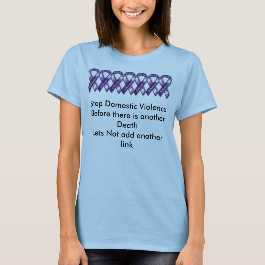 Stop huiselijk geweld. t-shirt (Voorkant)