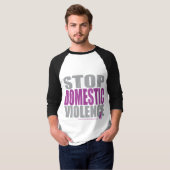 Stop huiselijk geweld t-shirt (Voorkant volledig)