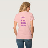 Stop huiselijk geweld t-shirt (Achterkant volledig)