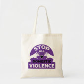 Stop huiselijk geweld tote bag (Voorkant)