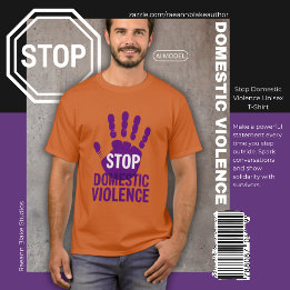 Stop Huiselijk Geweld Unisex T-Shirt