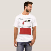 stop humaan alcohol rode fles 4 t-shirt (Voorkant volledig)