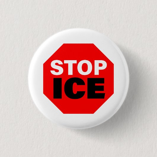 Stop ICE Ronde Button 3,2 Cm (Voorkant)