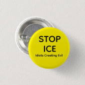 STOP ICE RONDE BUTTON 3,2 CM (Voorkant /achterkant)