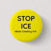 STOP ICE  RONDE BUTTON 3,2 CM (Voorkant)