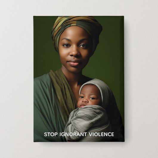 Stop Ignorant Violence Button (Voorkant)