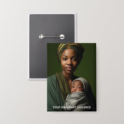 Stop Ignorant Violence Button (Voorkant / Achterkant)